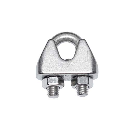 Drahtseilklemme 5mm Edelstahl (4 Stück) A4 NIRO, Nirosta ähnlich DIN 741 von Idt Trade