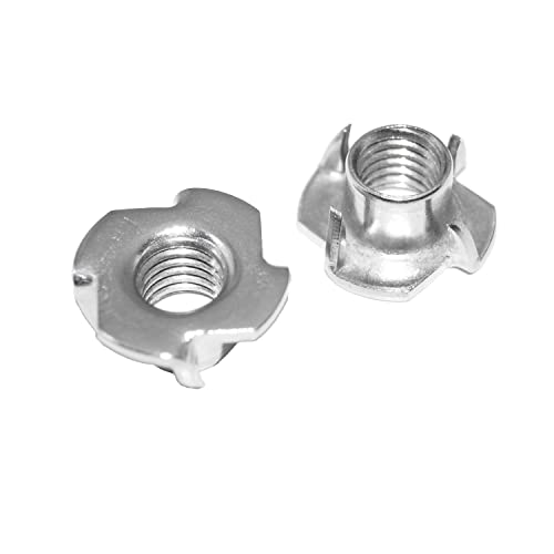 Einschlagmuttern M8 Edelstahl 6 Stück mit 4 Einschlagspitzen aus rostfreier Edelstahl V2A A2 für Holz - Einpressmuttern Einschlagmuttern M8 Edelstahl 6 Stück mit 4 Einschlagspitzen aus rostfreier Edelstahl V2A A2 für Holz - Einpressmuttern von Idt Trade