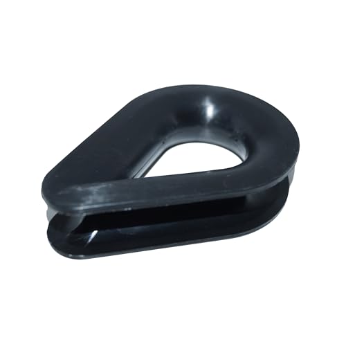 Kausche 4mm aus Kunststoff 4 Stück, Nylonkausche für Drahtseil oder Tauwerk Ø= 4mm, Seilkauschen aus Nylon schwarz Kausche 4mm aus Kunststoff 4 Stück, Nylonkausche für Drahtseil oder Tauwerk Ø= 4mm, Seilkauschen aus Nylon schwarz von Idt Trade