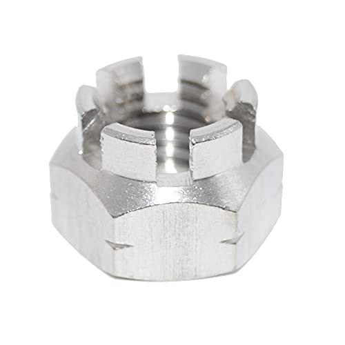 Kronenmuttern M14 50 Stück Sechskantmuttern DIN 935 A2 Edelstahl Muttern V2A Sechskant-Mutter Kronenmuttern M14 50 Stück Sechskantmuttern DIN 935 A2 Edelstahl Muttern V2A Sechskant-Mutter von Idt Trade