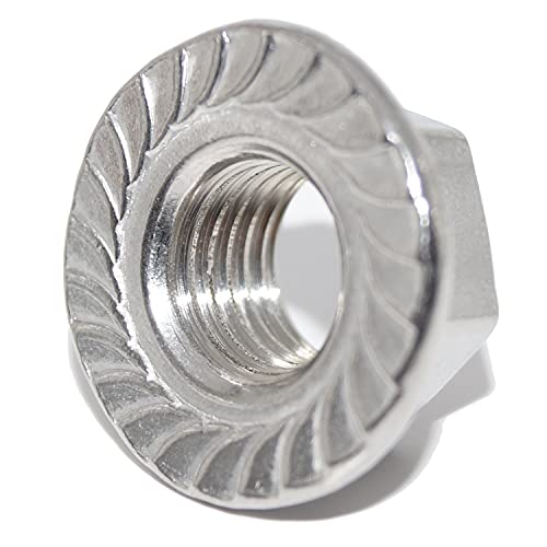 Sechskantmuttern M10 50 Stück mit Flansch und Sperrverzahnung DIN 6923 A2 Edelstahl Muttern V2A Sechskant-Mutter Sechskantmuttern M10 50 Stück mit Flansch und Sperrverzahnung DIN 6923 A2 Edelstahl Muttern V2A Sechskant-Mutter von Idt Trade