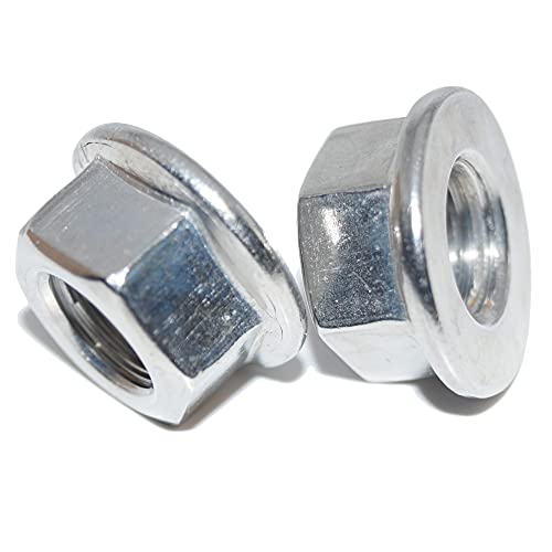 Sechskantmuttern M6 25 Stück mit Flansch und ohne Sperrverzahnung DIN 6923 A2 Edelstahl Muttern V2A Sechskant-Mutter von Idt Trade