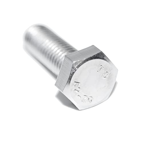 Sechskantschrauben M2X8 10 Stück DIN 933 A2 Edelstahl rostfrei, Maschinenschraube mit Vollgewinde von Idt Trade