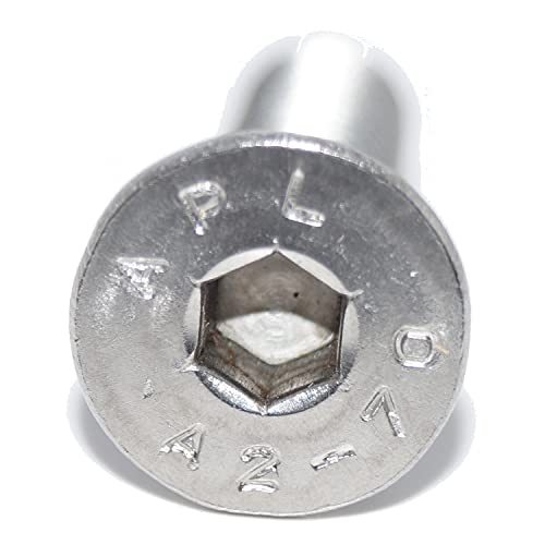 Senkschrauben mit Innensechskant M6X16 25 Stück ISO 10642 A2 Edelstahl rostfrei Senkkopfschraube Senkschrauben mit Innensechskant M6X16 25 Stück ISO 10642 A2 Edelstahl rostfrei Senkkopfschraube von Idt Trade