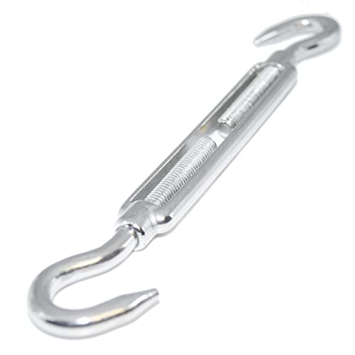 Spannschloss M4 Form B Haken-Haken 2 Stück Edelstahl EN 1.4401 Spannschraube A4 NIRO, Nirosta Spannschloss M4 Form B Haken-Haken 2 Stück Edelstahl EN 1.4401 Spannschraube A4 NIRO, Nirosta von Idt Trade