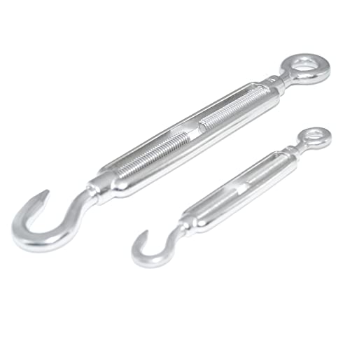Spannschloss M5 Form C Öse-Haken 2 Stück Edelstahl EN 1.4401 Spannschraube A4 NIRO, Nirosta Spannschloss M5 Form C Öse-Haken 2 Stück Edelstahl EN 1.4401 Spannschraube A4 NIRO, Nirosta von Idt Trade