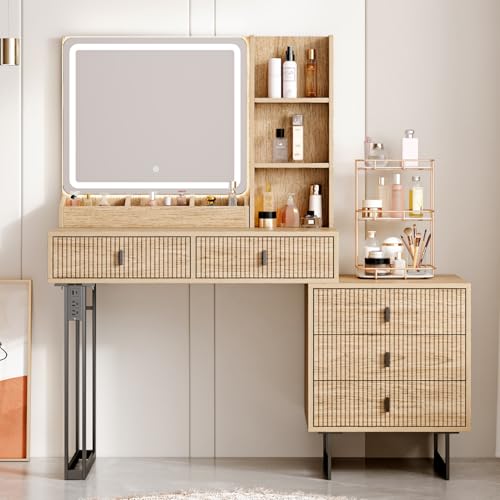 Ieejdn Schminktisch mit Spiegel-VT-029 von Ieejdn