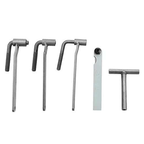 Iegefirm 5 StüCke/Set Universal Motorrad Motor Ventil Einstell Werkzeug Ventil Schrauben SchlüSsel 8-10 Mm T Typ Schrauben SchlüSsel 0,1-2 Mm FüHler Lehre von Iegefirm