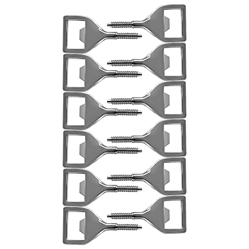 Iegefirm FlaschenöFfner Aus Metall, Flacher FlaschenöFfner Aus Edelstahl, mit Gewinde, BieröFfner-Hardware für Partys von Iegefirm