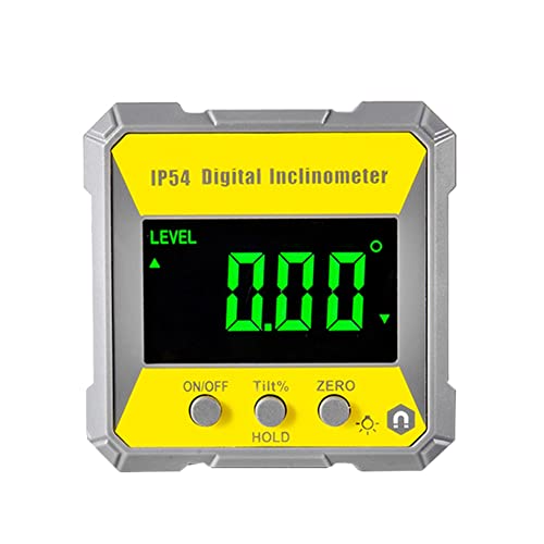 Iegefirm IP54 4 x 90 Grad Neigungsmesser, digital, Winkelmesser, Beleuchtung, Winkelmesser, Steigung, Meter, magnetisch, Goniometer von Iegefirm