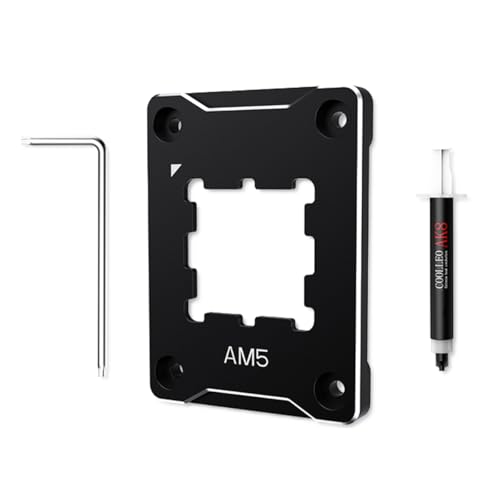 Ieron AM5 Secure Frame Black AM5 CPU-Halterung, korrigierender Anti-Biege-Befestigungsrahmen, AM5 vollflächig befestigt, spurlos montiert, AM5 Anti-Biege-Kontaktrahmen, CPU-Kühler-Standard von Ieron