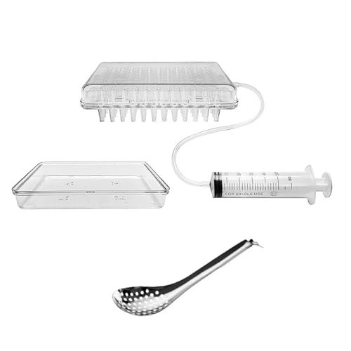 Ieron Kaviar-Maker-Set, kugelförmiger Kaviar-Spender, Sphärifikations-Tropfer, Rogensaucen-Spender, Sieb-Werkzeuge mit Löffel und Spritze von Ieron