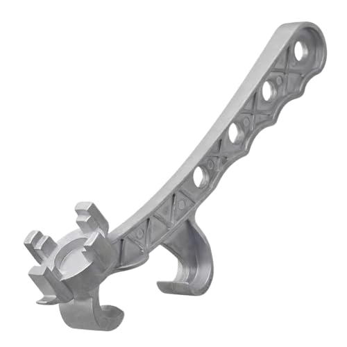 Ieron Multifunktions-Eimeröffner aus Aluminiumlegierung, Eimeröffner-Werkzeug, Fassschlüssel aus Aluminium, funkenfreier Dosenöffner zum Öffnen von 10-55-Gallonen-Fässern und 5-Gallonen-Eimern von Ieron