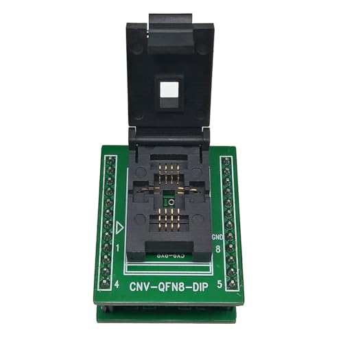 Ieron QFN8 DFN8 WSON8 Programmiersockel, Pinabstand 1,27 mm, IC-Körpergröße 6 x 8 mm, Clamshell-Testsockel, ZIF-Adapter, Kelvin-Sockel für PCB-Tests und -Programmierung Ieron QFN8 DFN8 WSON8 Programmiersockel, Pinabstand 1,27 mm, IC-Körpergröße 6 x 8 mm, Clamshell-Testsockel, ZIF-Adapter, Kelvin-Sockel für PCB-Tests und -Programmierung von Ieron