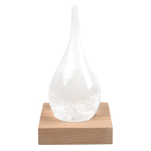 Ieron Sturmglas, Wettervorhersager, Wetterstation, modische, kreative Büro-Schreibtisch- und Heimdekoration, Wassertropfen-Glasflasche, dekorative Flaschen für das Wohnzimmer im Homeoffice von Ieron