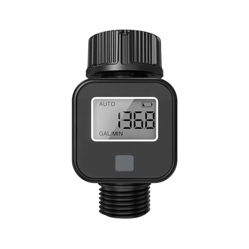 Ieron Wasserzähler, Wasserzähler mit 3/4 Zoll Standardgewinde, geeignet für Gartenschlauch/Wohnmobil/Rasen, 3-in-1-Zähler, geeignet für den Innen- und Außenbereich von Ieron