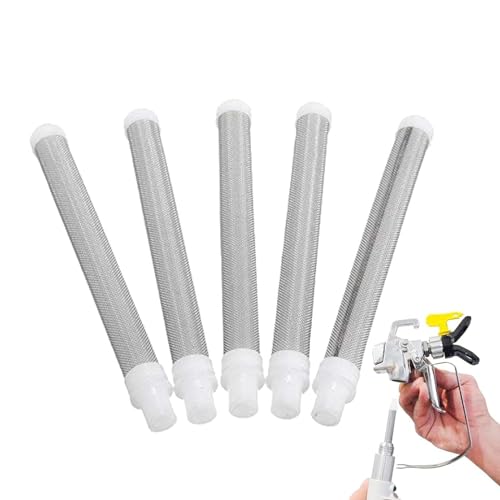ieron 5 Stück 60 Mesh Weiß Filter Airless Farbsprüher Filterelemente, Edelstahl Mesh Airless-Spritzpistole Ersatzdüse Schutz für Sprühmaschine Zubehör ieron 5 Stück 60 Mesh Weiß Filter Airless Farbsprüher Filterelemente, Edelstahl Mesh Airless-Spritzpistole Ersatzdüse Schutz für Sprühmaschine Zubehör von Ieron