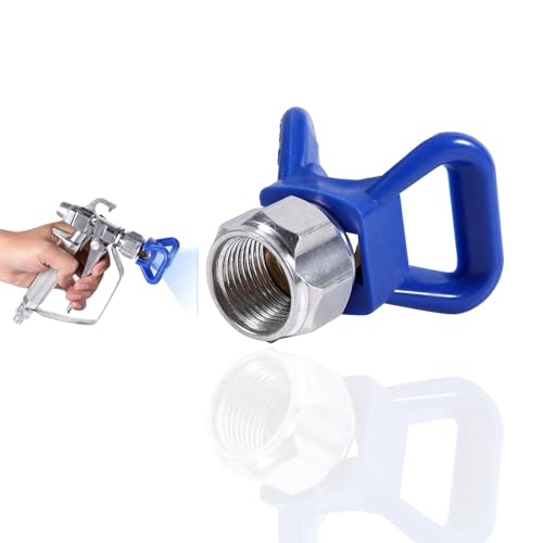 ieron Universal Farbsprühpistole Spritzpistole Tip Guard Düse Sitz Ersatz für Sprühfarbe Zubehör Blau ieron Universal Farbsprühpistole Spritzpistole Tip Guard Düse Sitz Ersatz für Sprühfarbe Zubehör Blau von Ieron