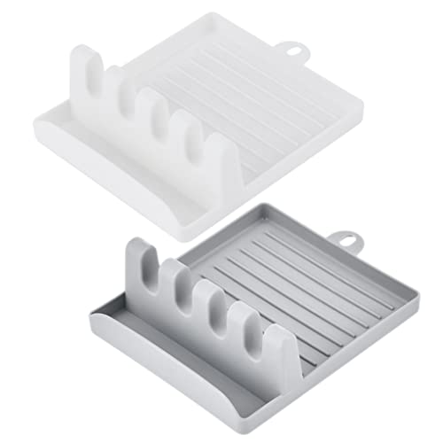 Küchenutensilien Ruhet Plastik Utensilienlöffel Halter Multifunktionales Küchenzubehör 2pcs von Iewroyt