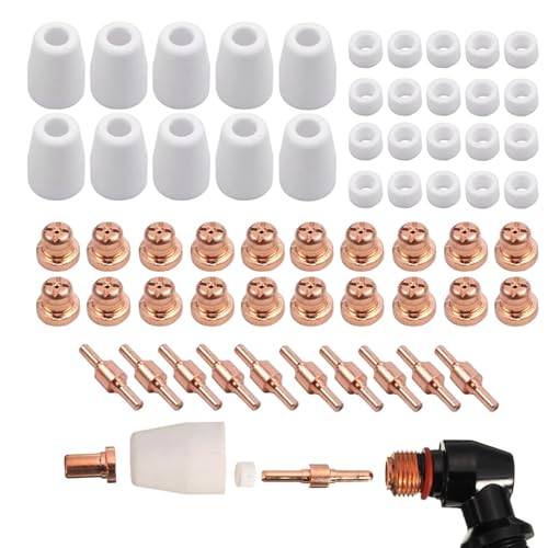 Plasmaschneiderspitzen, 60pcs/Set verlängern Kupferersatz Plasmaschneider Verbrauchsmaterialien von Iewroyt