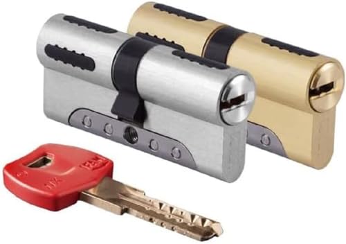 Ifam Schließzylinder WX1000 30x50 Messing, Außentürzylinder, Profil-Zylinder Hohe Sicherheit, Europäisches Profil, zylinderschloss, Bruchschutz, Bohrschutz, Bump-Schutz, Inklusive 5 Schlüssel von Ifam