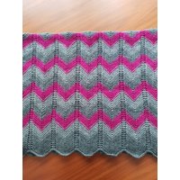 Ombre Grau Und Fuchsia Hand Stricken Baby Decke Neutral Farben Holzkohle, Pink 24 Zoll X 36 Kostenloser Versand Ombre Grau Und Fuchsia Hand Stricken Baby Decke Neutral Farben Holzkohle, Pink 24 Zoll X 36 Kostenloser Versand von Igde
