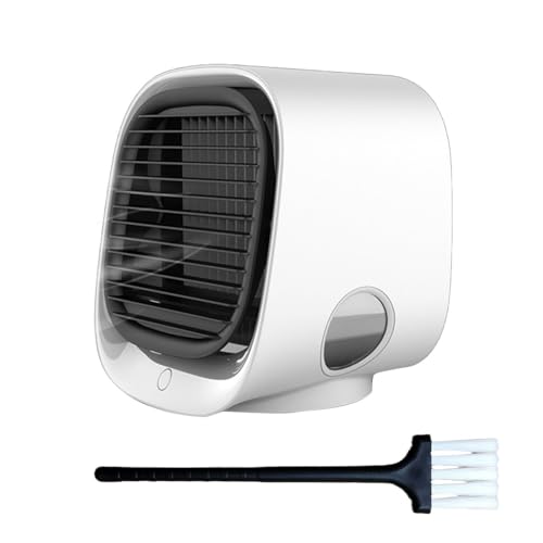 Aira Breeze Klimaanlage Luftkühler Tragbarer Kühlventilator Mobile Luftbefeuchter USB-betriebener Klimagerät Mini Ventilator mit Wasserkühlung Tischventilator Geeignet für Familie Reisen von Igemy