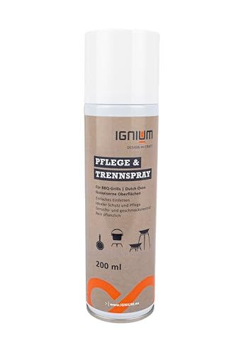 Ignium Grillpflege, Pflegespray, Pflege- & Trennspray für Gusseisen von Ignium