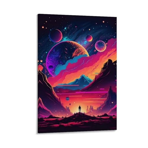 Igtefte Langes Standposter auf Leinwand, Kunst, Gemälde, Büro, Zuhause, Bar, ästhetische Wanddekoration, 60 x 90 cm von Igtefte