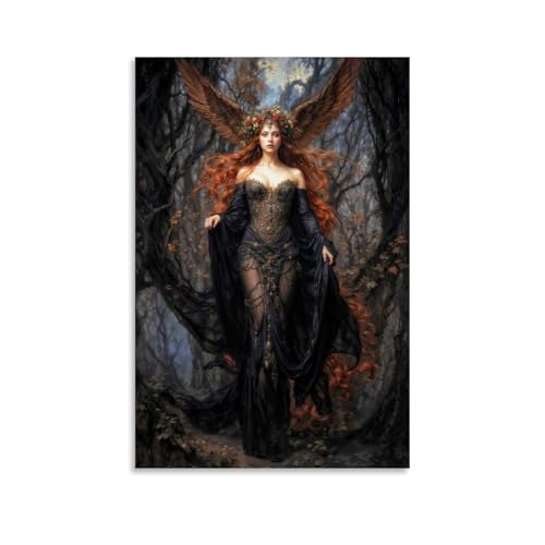 Igtefte Lilith Goddess Poster auf Leinwand, Kunst, Gemälde, Büro, Zuhause, Bar, ästhetische Wanddekoration, 20 x 30 cm Igtefte Lilith Goddess Poster auf Leinwand, Kunst, Gemälde, Büro, Zuhause, Bar, ästhetische Wanddekoration, 20 x 30 cm von Igtefte