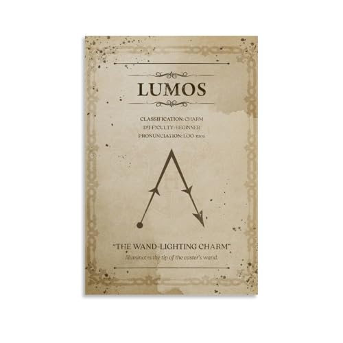 Igtefte Lumos Poster auf Leinwand, Kunst, Gemälde, Büro, Zuhause, Bar, ästhetische Wanddekoration, 20 x 30 cm Igtefte Lumos Poster auf Leinwand, Kunst, Gemälde, Büro, Zuhause, Bar, ästhetische Wanddekoration, 20 x 30 cm von Igtefte