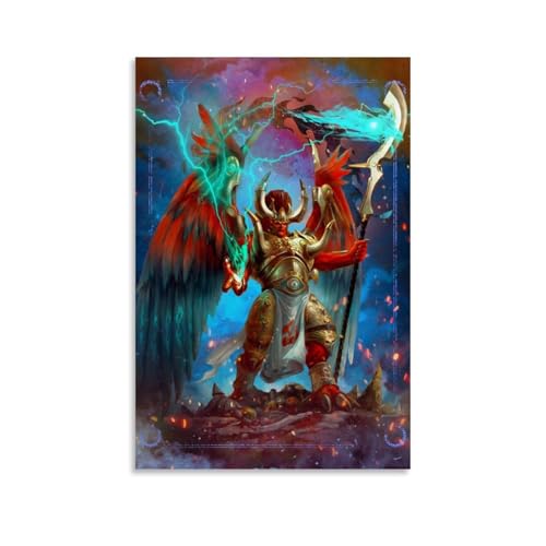 Igtefte Magnus The Red Poster Leinwand Kunst Gemälde Büro Zuhause Bar Ästhetische Wanddekoration 20 x 30 cm von Igtefte