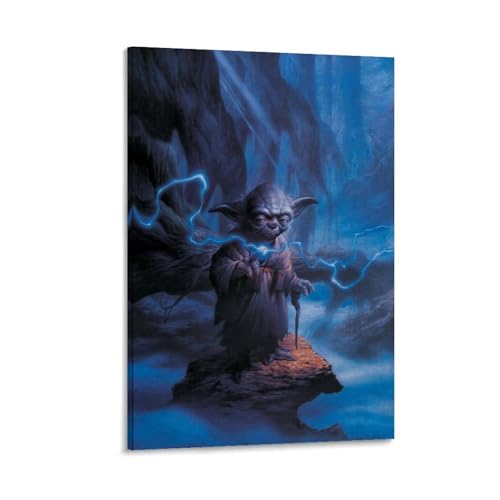 Igtefte Master Yoda Poster auf Leinwand, Kunst, Gemälde, Büro, Zuhause, Bar, ästhetische Wanddekoration, 20 x 30 cm von Igtefte