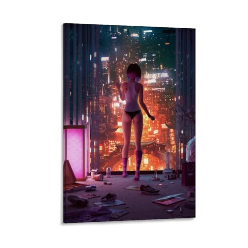 Igtefte Poster "Lonely Girl" auf Leinwand, Kunst, Gemälde, Büro, Zuhause, Bar, ästhetische Wanddekoration, 60 x 90 cm Igtefte Poster "Lonely Girl" auf Leinwand, Kunst, Gemälde, Büro, Zuhause, Bar, ästhetische Wanddekoration, 60 x 90 cm von Igtefte