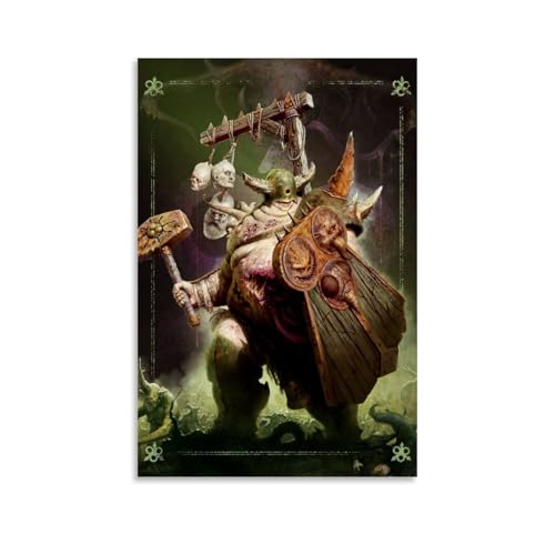 Igtefte Poster "Lord of Blights", Leinwand, Kunst, Gemälde, Büro, Zuhause, Bar, ästhetische Wanddekoration, 30 x 45 cm von Igtefte