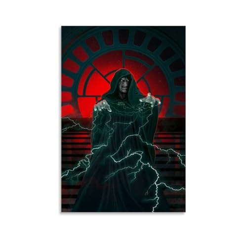 Igtefte Poster auf Leinwand, Motiv: Kaiser Palpatine, Malerei, Büro, Zuhause, Bar, ästhetische Wanddekoration, 40 x 60 cm von Igtefte