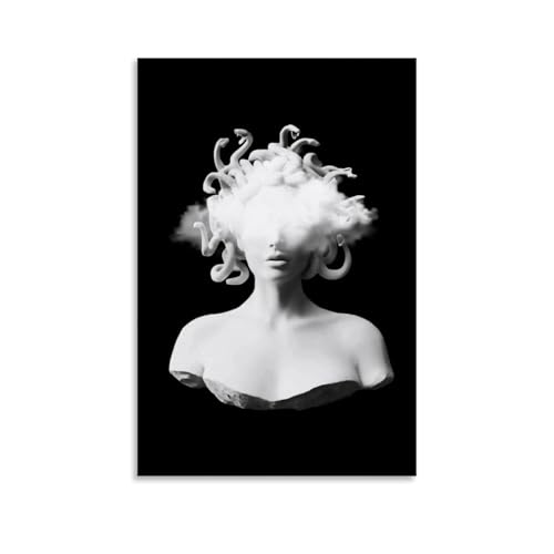Igtefte Poster auf Leinwand, Motiv: Medusa und die Wolke, für Büro, Zuhause, Bar, ästhetische Wanddekoration, 60 x 90 cm Igtefte Poster auf Leinwand, Motiv: Medusa und die Wolke, für Büro, Zuhause, Bar, ästhetische Wanddekoration, 60 x 90 cm von Igtefte