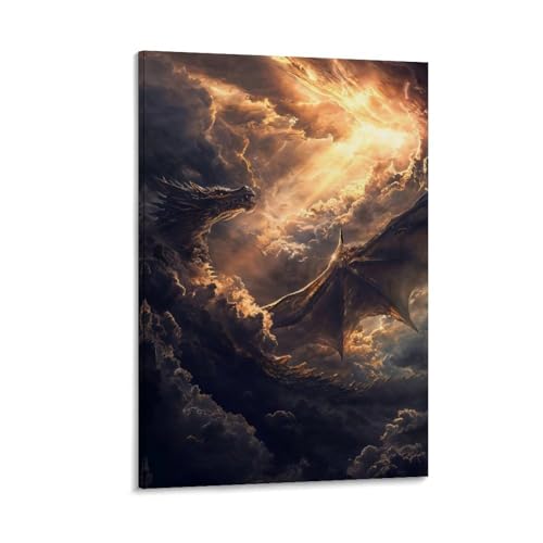 Igtefte Poster auf Leinwand, Motiv: Mythischer Himmel, Souverän, Malerei, Büro, Zuhause, Bar, ästhetische Wanddekoration, 30 x 45 cm Igtefte Poster auf Leinwand, Motiv: Mythischer Himmel, Souverän, Malerei, Büro, Zuhause, Bar, ästhetische Wanddekoration, 30 x 45 cm von Igtefte