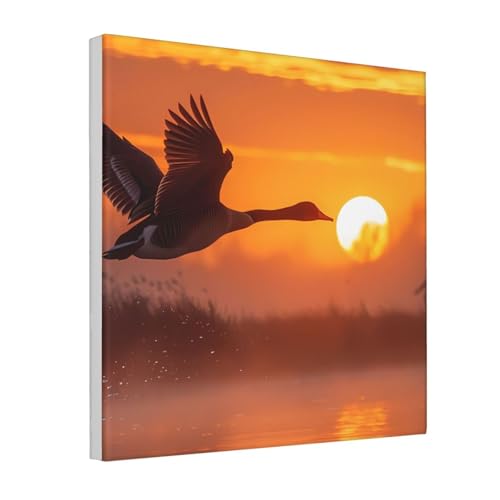 IguaTu Jagd fliegende Wilde Enten Leinwand Wandkunst Dekor für Wohnzimmer - Gerahmtes modernes Kunstwerk mit Holzrahmen, einfach aufzuhängen IguaTu Jagd fliegende Wilde Enten Leinwand Wandkunst Dekor für Wohnzimmer - Gerahmtes modernes Kunstwerk mit Holzrahmen, einfach aufzuhängen von IguaTu