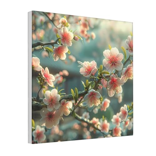 IguaTu Japanische Frühlingspflaume Blumen Leinwand Wandkunst Dekor für Wohnzimmer – gerahmtes modernes Kunstwerk mit Holzrahmen, einfach aufzuhängen IguaTu Japanische Frühlingspflaume Blumen Leinwand Wandkunst Dekor für Wohnzimmer – gerahmtes modernes Kunstwerk mit Holzrahmen, einfach aufzuhängen von IguaTu