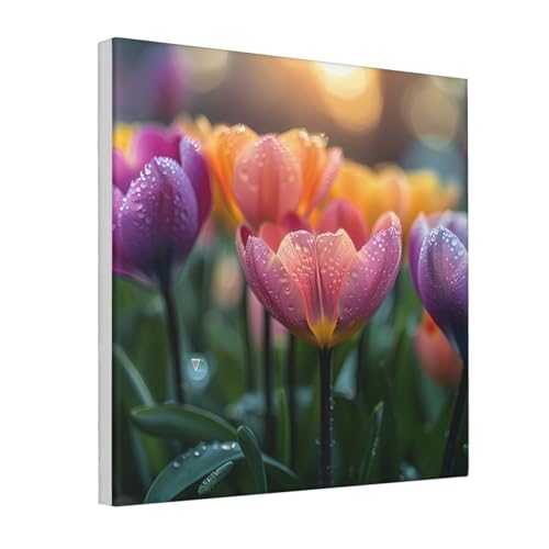 IguaTu Kunstdruck auf Leinwand, Motiv Frühlingsblüten für Wohnzimmer, gerahmt, modernes Kunstwerk mit Holzrahmen, einfach aufzuhängen IguaTu Kunstdruck auf Leinwand, Motiv Frühlingsblüten für Wohnzimmer, gerahmt, modernes Kunstwerk mit Holzrahmen, einfach aufzuhängen von IguaTu