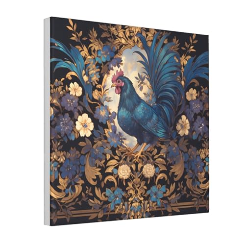 IguaTu Leinwandbild mit Huhn-Motiv, Wanddekoration für Wohnzimmer, gerahmt, modernes Kunstwerk mit Holzrahmen, einfach aufzuhängen IguaTu Leinwandbild mit Huhn-Motiv, Wanddekoration für Wohnzimmer, gerahmt, modernes Kunstwerk mit Holzrahmen, einfach aufzuhängen von IguaTu