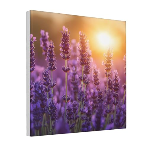 IguaTu Romantische lila Lavendel Leinwand Wandkunst Dekor für Wohnzimmer – gerahmtes modernes Kunstwerk mit Holzrahmen, einfach aufzuhängen IguaTu Romantische lila Lavendel Leinwand Wandkunst Dekor für Wohnzimmer – gerahmtes modernes Kunstwerk mit Holzrahmen, einfach aufzuhängen von IguaTu