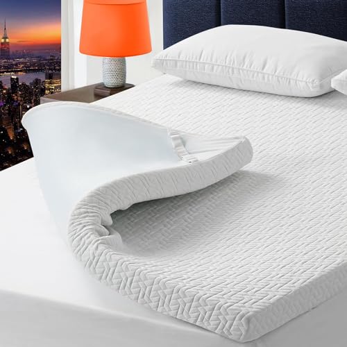 Ihanherry Topper 160x200 cm, Oeko-TEX Zertifiziert Matratzentopper 7cm Höhe aus Memory Foam, H3, Abnehmbar und Waschbar, Atmungsaktive Matratzen Topper von Ihanherry