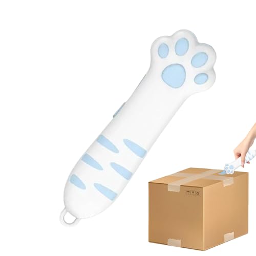 Cat Paw Pappe Schneider Einziehbarer Cardboard Cutter, Nettes Paper Cutter Gadget, Sicher, Kompakt, Tragbar, Für Kartons, Pappe, Wrap, Riemen, Papiere von Ihdjasg
