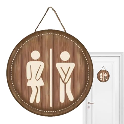 Ihdjasg Badezimmer Schild - Niedliches Unisex Toiletten und Badezimmer Schild,Lustige Wandation für Büro Einkaufszentrum Frauen Männer Schule Bauernhaus Klassenzimmer Gäste Hotel Ihdjasg Badezimmer Schild - Niedliches Unisex Toiletten und Badezimmer Schild,Lustige Wandation für Büro Einkaufszentrum Frauen Männer Schule Bauernhaus Klassenzimmer Gäste Hotel von Ihdjasg