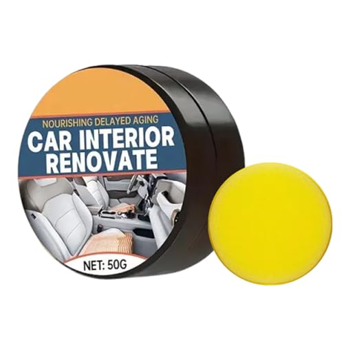 Ihdjasg Fleckenentferner Auto - Polierpaste Autoinnenraum,Renovierungspaste Autositz für Dashboard Armlehne Mittelkonsole Türpanel von Ihdjasg