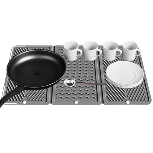 Ihdjasg Geschirr Abtropfmatte - Geschirr Abtropfmatte 56 x 28 cm | Schnelltrocknend Falbar Rutschfeste Unterlage,Wohnheim Bad Küche Ihdjasg Geschirr Abtropfmatte - Geschirr Abtropfmatte 56 x 28 cm | Schnelltrocknend Falbar Rutschfeste Unterlage,Wohnheim Bad Küche von Ihdjasg