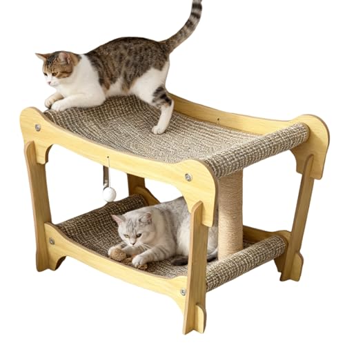 Ihdjasg Kratzbrett Für Katzen,Doppelseitiges Kratzbrett Aus Sisal Als Katzenbett,Haustierzubehör Katzenbett Für Groß Mittel Klein Schlafen Innen - Möbel Tür Wand Sofa Teppich Schutz von Ihdjasg
