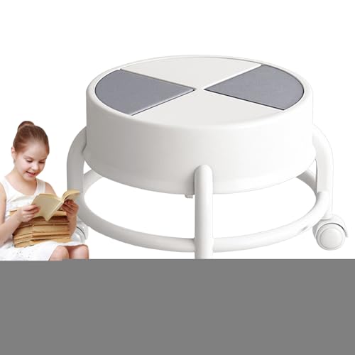 Ihdjasg Niedriger Rollhocker,Niedriger Rollhocker | Rollstuhl mit Rollen,Robuster, mobiler, niedriger mit 360°-Schwenkrädern, drehbarer Rollenhocker mit Rollen für Zuhause, Salon von Ihdjasg
